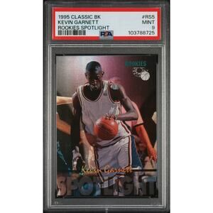 1995 Classic Basketball Rookies Spotlight #RS5 Kevin Garnett PSA 9 Farragut